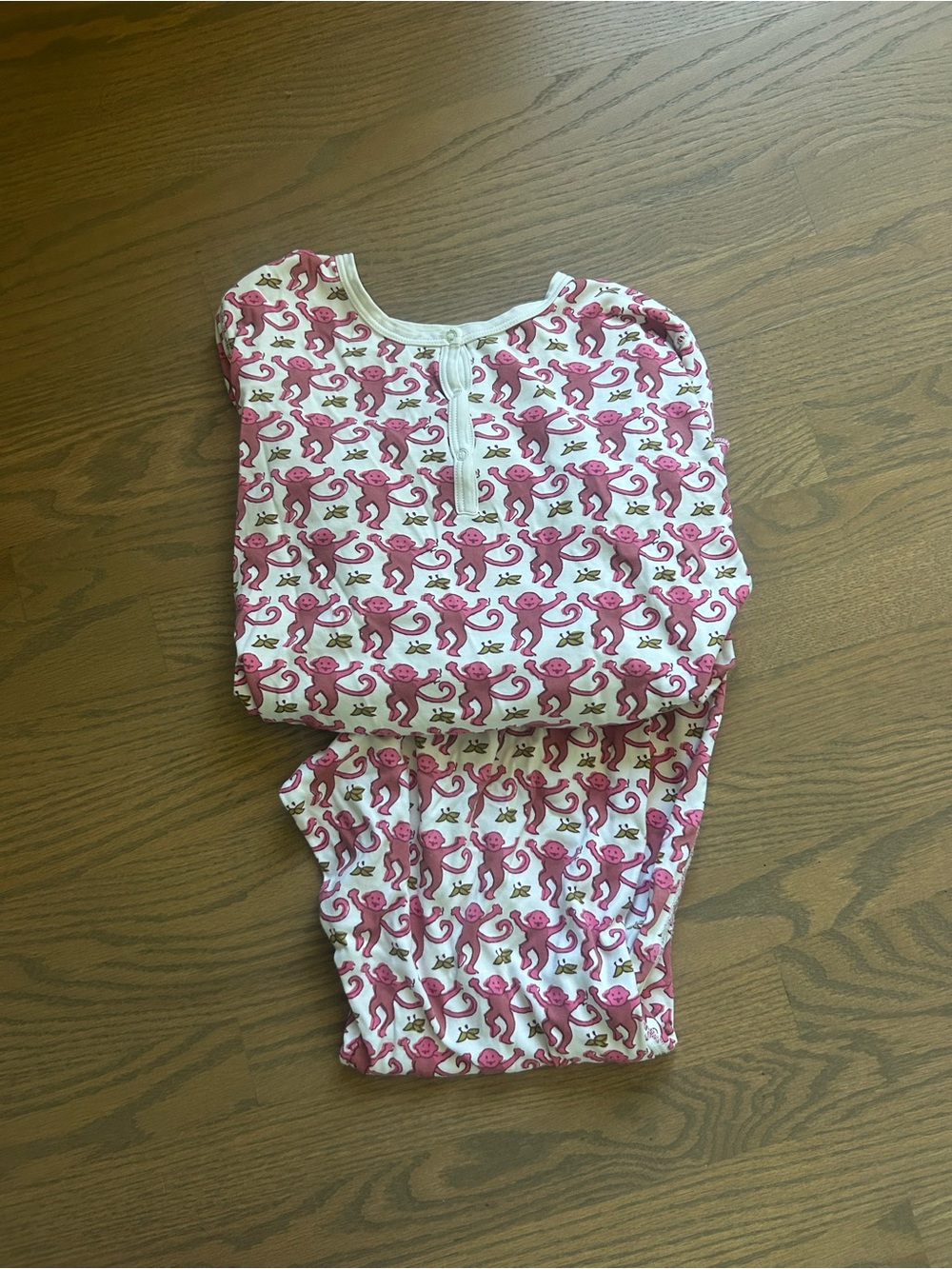 Roller Rabbit Monkey Pajama Set, Pink, Medium - Picture 2 of 2
